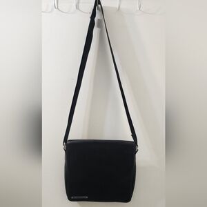 Porsche Design Black Messenger Bag with Minimalist‎ Flap Closure